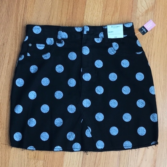 Arizona Jean Company Other - ARIZONA  Polka Dot Denim Skirt